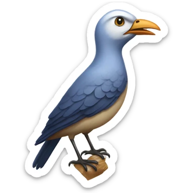 emblematic bird from reunion islnd sticker