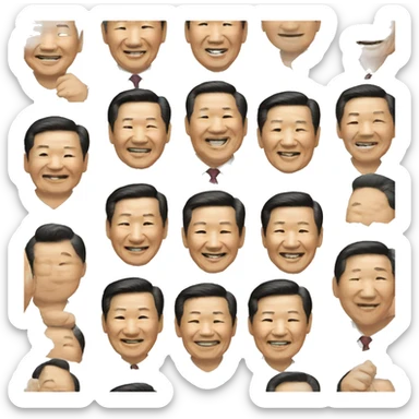 xi Jinping happy sticker