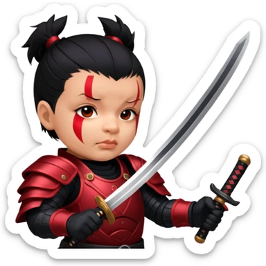 Fierce Samurai sticker