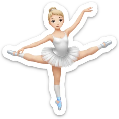 WOMAN BALLET DANCER sticker