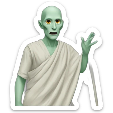 Voldemort wearing a saree sticker