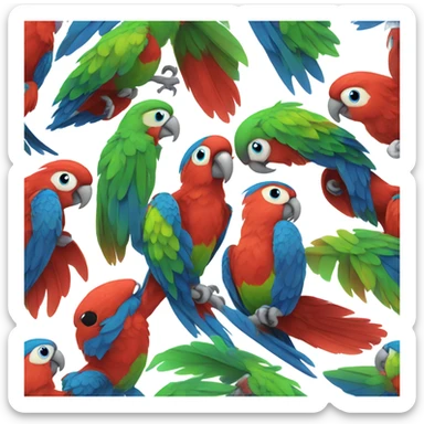 Parrot sticker