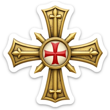  the knights templar cross sec xi sticker