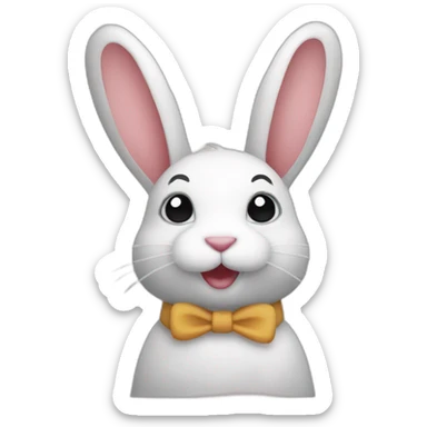 Doudou lapin sticker