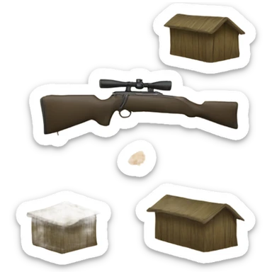 Hunting blind sticker