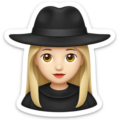 black hat no human sticker