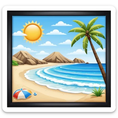 Beach emoji sticker