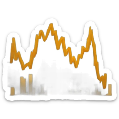 stock market chart-rising sticker