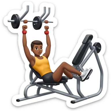 gym machine standing exercise sticker