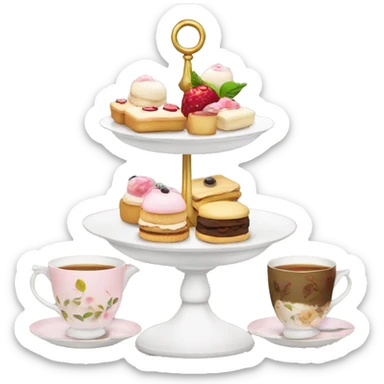 High tea sticker