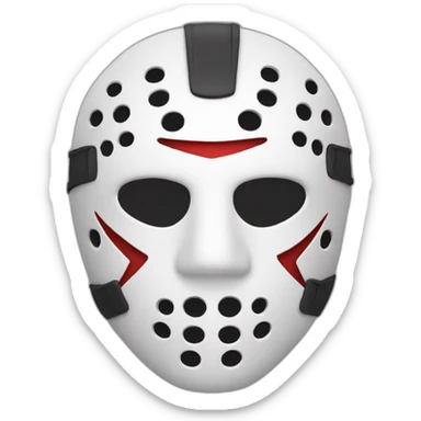 Jason mask sticker