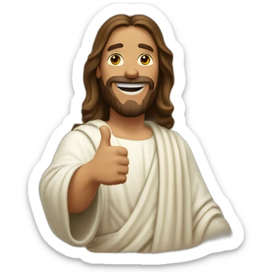 jesus-thumbs-up sticker