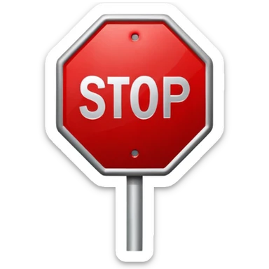 stop sign sticker