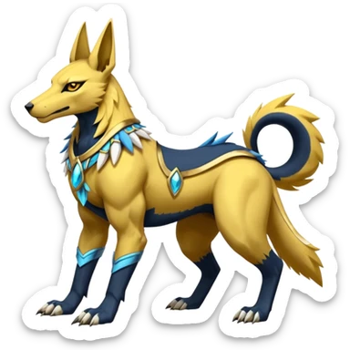 Manectric-Anubis-Zeraora-Lombax-fusion sticker