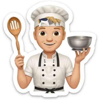 gordon ramsay chef holding whisk and bowl sticker