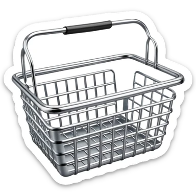 METAL SHOPPING BASKET sticker