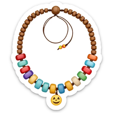 hippie necklace sticker