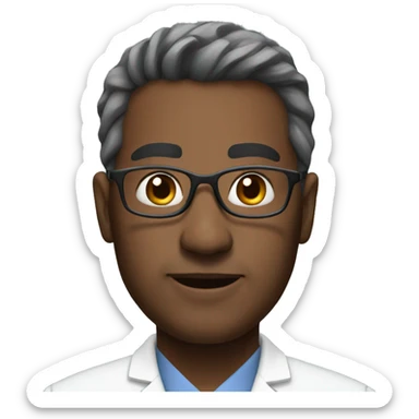 Portrait of a neurosurgeon  sticker