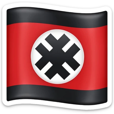 Nazi flag sticker