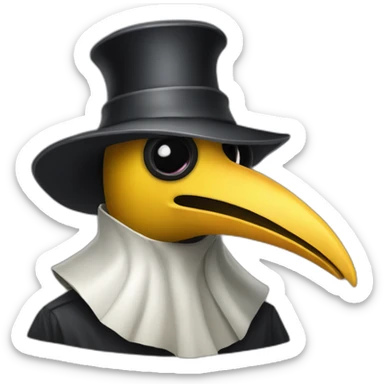 funny plague doctor sticker