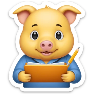 code writing Ginepig sticker