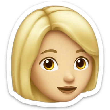 Blond haired Polish Silesia girl sticker