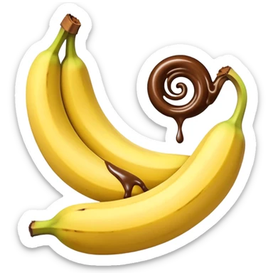 Bananas and Nutella sticker