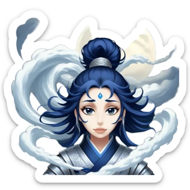 Moonlit Samurai sticker