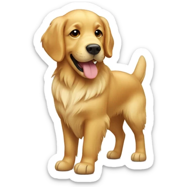 cute golden retriever sticker