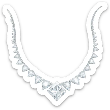 luxury diamond necklace  sticker