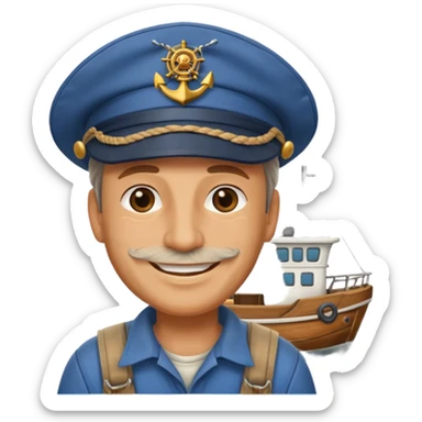 fishing vessel captain sticker
