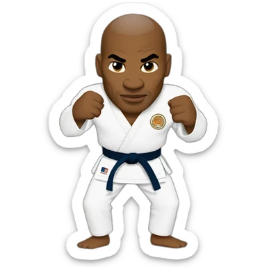 Mike tyson judo sticker