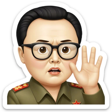Dear leader Kim Jung Il directs you in his movie sticker