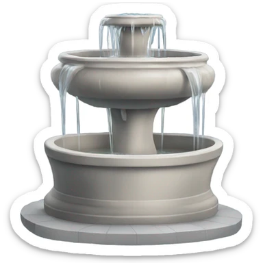 the water fountain in theme song of friends sticker