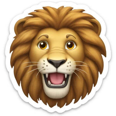 A Lion in the format of this emoji: 🐅 sticker
