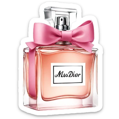 Miss dior perfume sticker