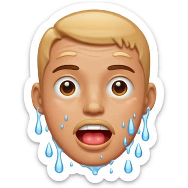 Hombre babeando sticker