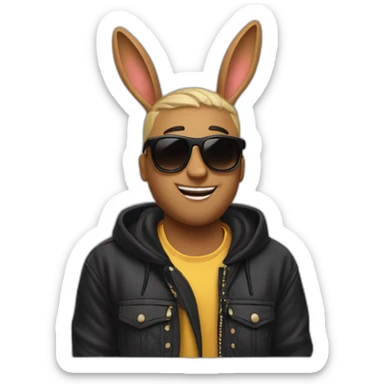 bad bunny reggaeton sticker