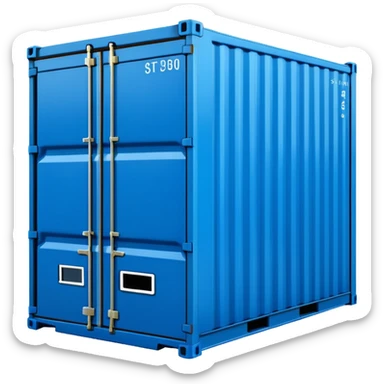 goods Contener emoji which is used for shipment of goods, single contaner sticker