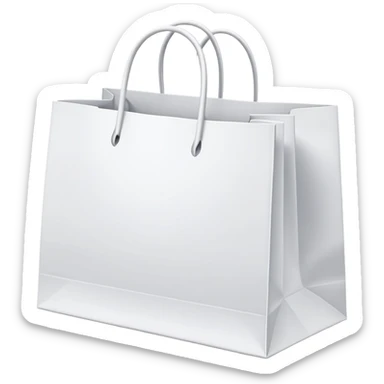white shopping bags 




 sticker