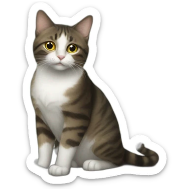 cat with tarot sticker