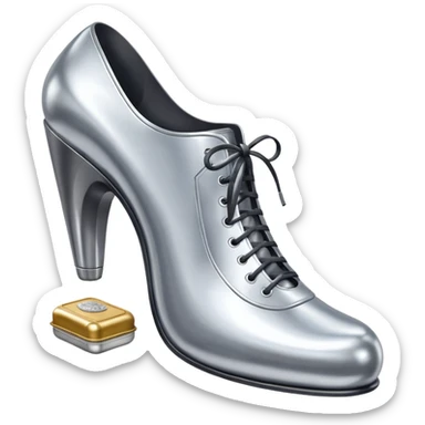 thierry mugler style spam can art shoe sculpture  sticker
