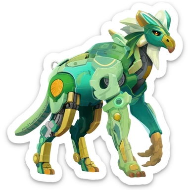  exotic tropical cyber-Trico-Litten-Linoone-Noibat-Fakémon-Pokémon-Vernid-creature sticker