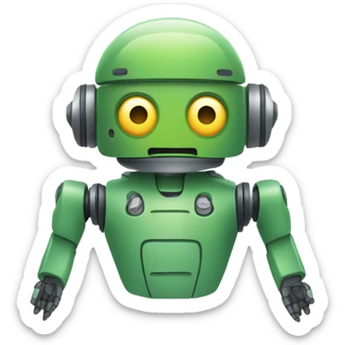 Android robot logo sticker