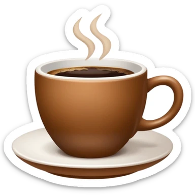 coffe and paper sticker