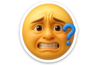 emoji stile iphone che riguarda l'argomento "stipsi/andrò al bagno oggi?", iperrealistico 4k sticker