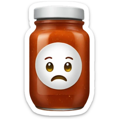 sick sauce jar sticker