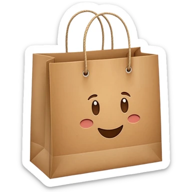 sac de shopping  sticker