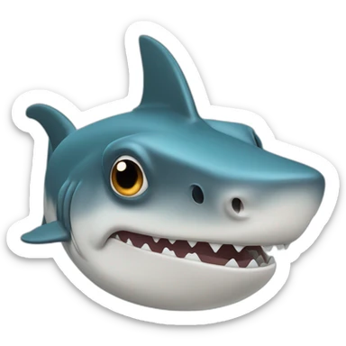 Hammerhead shark face sticker