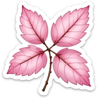 cherry blossom leaf sticker